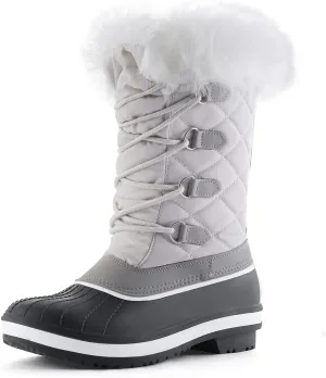mysoft Women's Waterproof Winter Boots, Warm Insulated Snow Boots for Outdoor