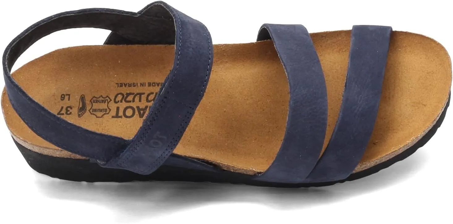 NAOT Kayla Women’s Sandals - Supportive 3-Strap Design with Backstrap, Cork & Latex Footbed - Arch Support - Travel-Friendly Comfortable Walking Sandals for All-Day Wear