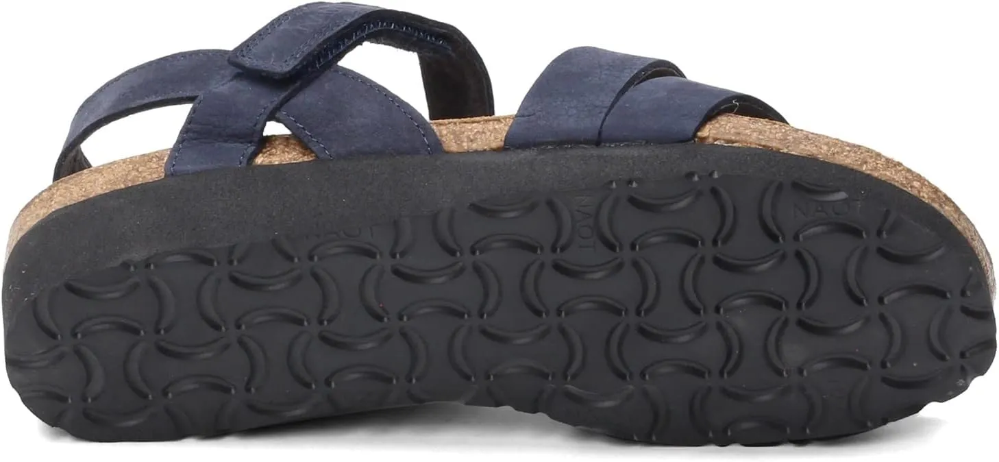 NAOT Kayla Women’s Sandals - Supportive 3-Strap Design with Backstrap, Cork & Latex Footbed - Arch Support - Travel-Friendly Comfortable Walking Sandals for All-Day Wear