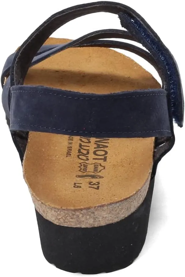 NAOT Kayla Women’s Sandals - Supportive 3-Strap Design with Backstrap, Cork & Latex Footbed - Arch Support - Travel-Friendly Comfortable Walking Sandals for All-Day Wear