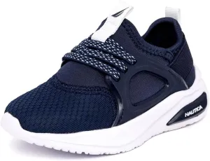 Nautica Kids Athletic Slip-On Sneakers - Comfortable Bungee Running Shoes for Boys and Girls - Stylish and Supportive Footwear for Active Kids (Big Kid/Little Kid/Toddler)
