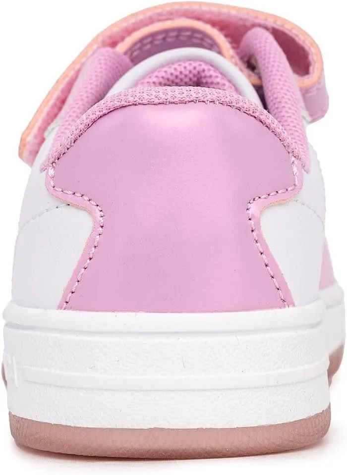 Nautica Kids Girls Sneakers with Adjustable Strap and Bungee Straps | Comfortable Casual Shoes (Toddler/Little Kid)