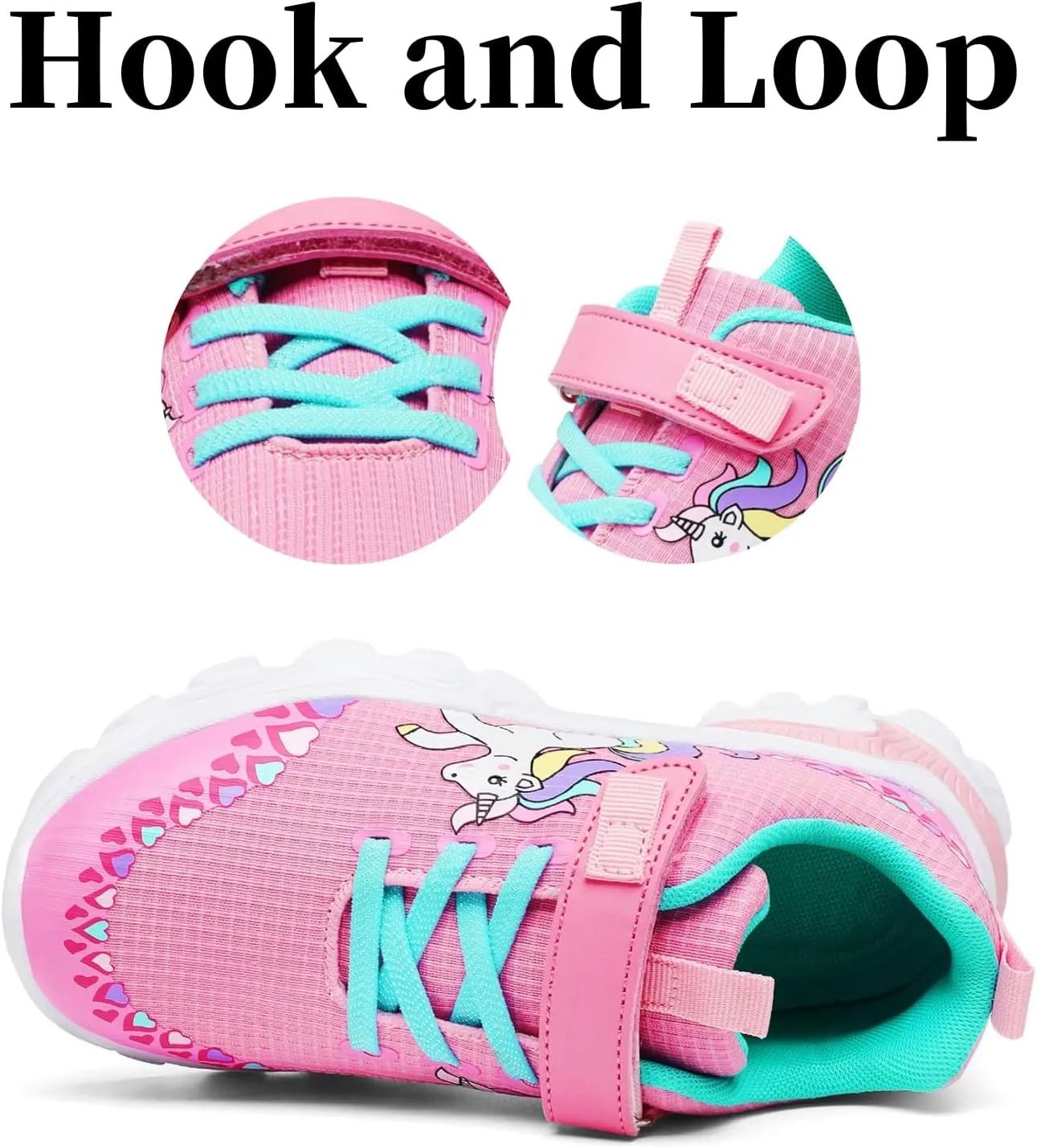 Nihaoya Kids Sneakers Boys Girls Tennis Shoes for Running Athletic Comfortable Cartoon Walking Sneakers Little Kid/Big Kid