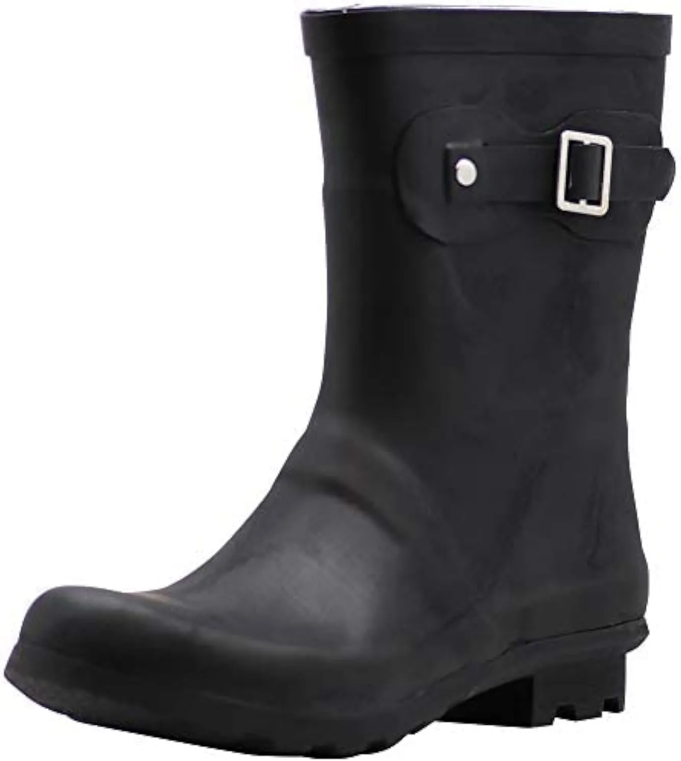 NORTY Rubber Boots for Women - Waterproof Above-Ankle Rain Shoes for Work and Recreation - All-Weather Outdoor Footwear - Runs 1/2 Size Large