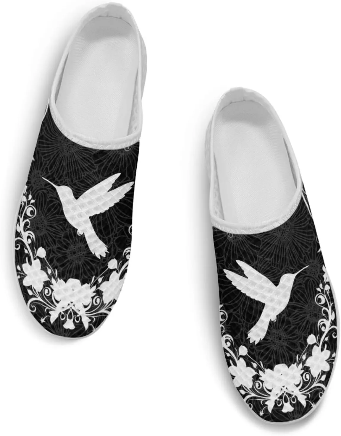 Novelty Women Memory Foam Mules Round Toe Slip On Garden Shoes with Non-Slip Sole All-Day Comfort Casual Wear