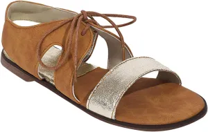 oiangi Lace up Flat Sandals for Women Fashion Leopard Print Strap Hollow Round Toe Open Toe Shoes Summer Comfortable Casual Trendy Ladies Sandalias