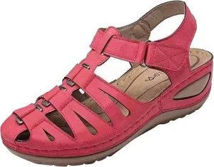 oiangi Sandals Shoes for Women,Fashion Ankle Strap Casual Outdoor Hollow Wedge Shoes Sandals