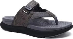 ONCAI Mens Orthopedic Flip Flops Men's Walking Sandals with Arch Support Sport Recovery Sandal for Man size 7-14
