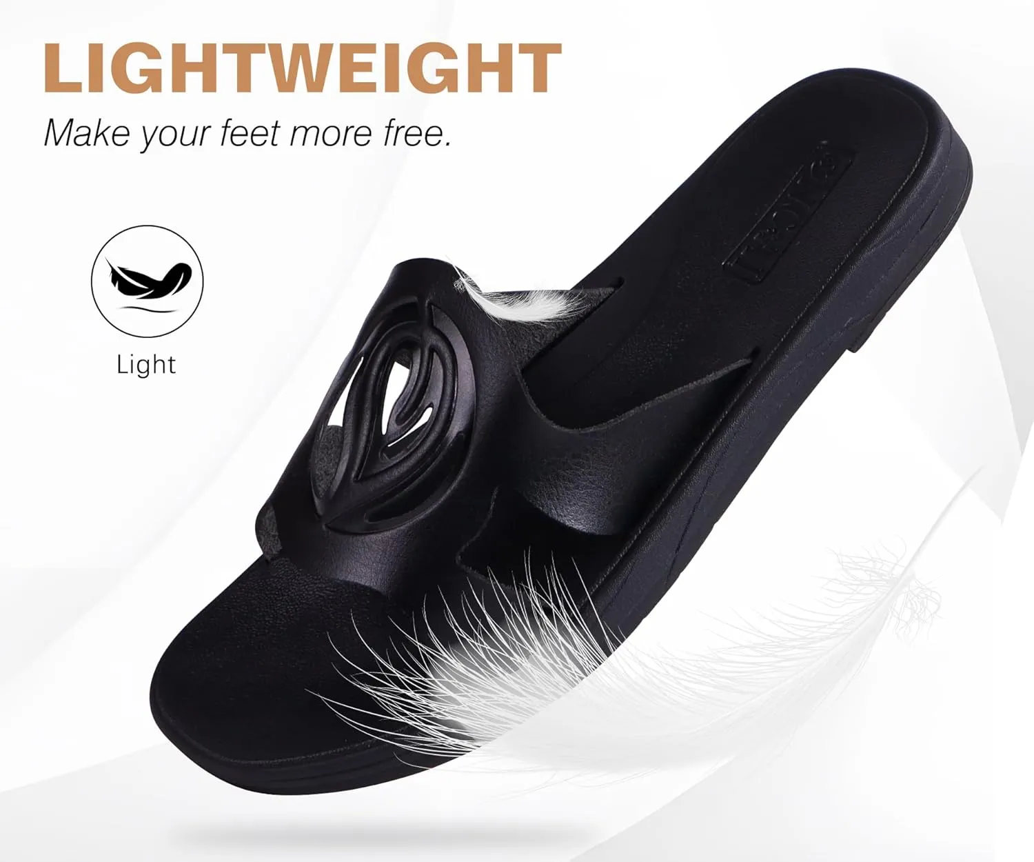 ONCAI Women's Flat Sandals Fashion Square Open Toe Slide Dressy Sandals for Woman Soft Cushion Vegan Comfortable Summer Slip On Casual Walking Outdoor Ladies Sandal Non Slip Rubber Sole Size 6-11 US