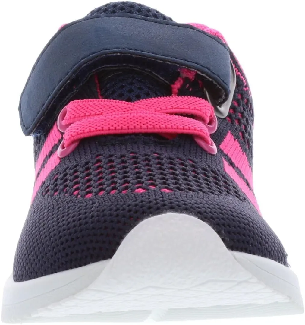 Oomphies Wynn Girls Athletic Sneakers – Breathable Knit Upper, Hook & Loop Closure, Cushioned Insole & Durable Design