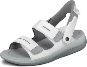 Orthofeet Women's Orthopedic Fabric Calypso Hands-Free Slip-On Sandals
