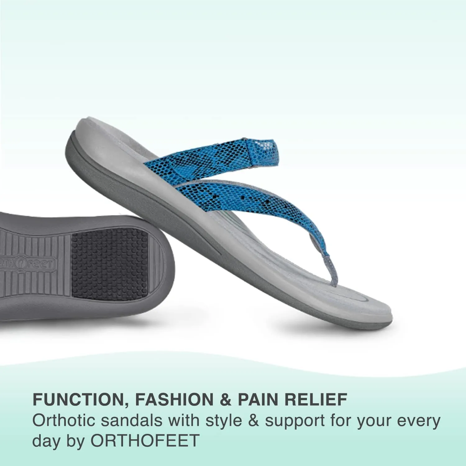 Orthofeet Women's Orthopedic Fabric Gaya Flip Flop Sandals