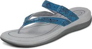 Orthofeet Women's Orthopedic Fabric Gaya Flip Flop Sandals