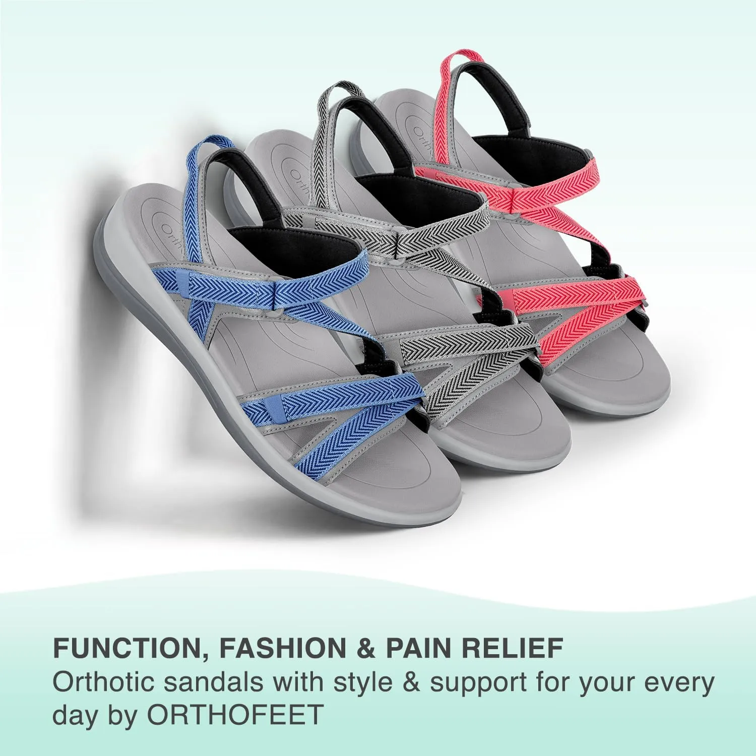 Orthofeet Women's Orthopedic Water-Friendly Lake Sandals