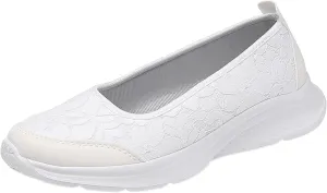 Orthopedic Casual Shoes for Plantar Fasciitis Relief Womens Slip On Walking Sneakers with Arch Support Comfortable Loafers Diabetic Feet