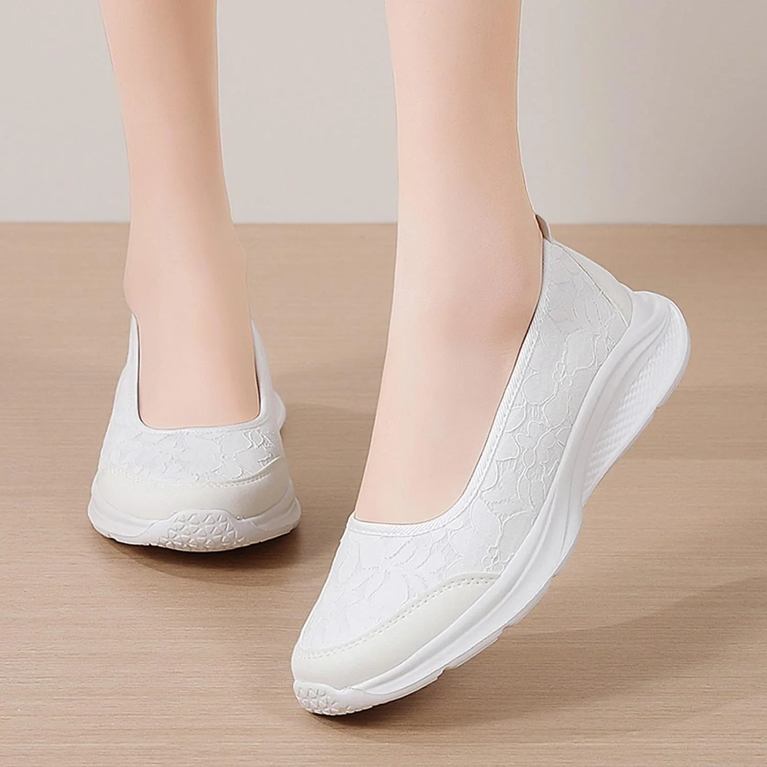 Orthopedic Casual Shoes for Plantar Fasciitis Relief Womens Slip On Walking Sneakers with Arch Support Comfortable Loafers Diabetic Feet