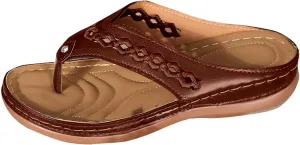 Orthopedic Sandals for Women 2025 Spring Platform Sandal Fashion Wedges Slip On Flip Flops Casual Comfortable Open Toe Dressy Summer Beach Shoes for Vacation