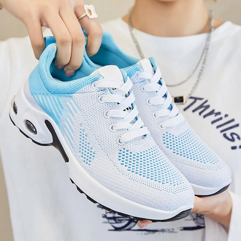 Orthopedic Sneakers for Women, Shoeses for Women Wide Width Toe Box Shoes,Comfortable Orthopedic Shoeses Mesh Casual Breathable Knit Air Cushion Shoes