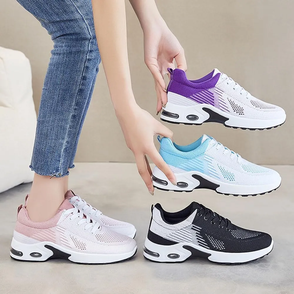 Orthopedic Sneakers for Women, Shoeses for Women Wide Width Toe Box Shoes,Comfortable Orthopedic Shoeses Mesh Casual Breathable Knit Air Cushion Shoes