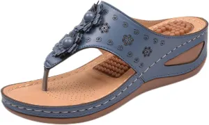 Orthotic Sandals for Women 2025 Slippers Orthopedic Womens Fashion Flip Flops Yoga Mat Slides Comfort Plantar Platform Wedge Comfortable Dressy Casual Summer Beach Shoes Walking Wedges