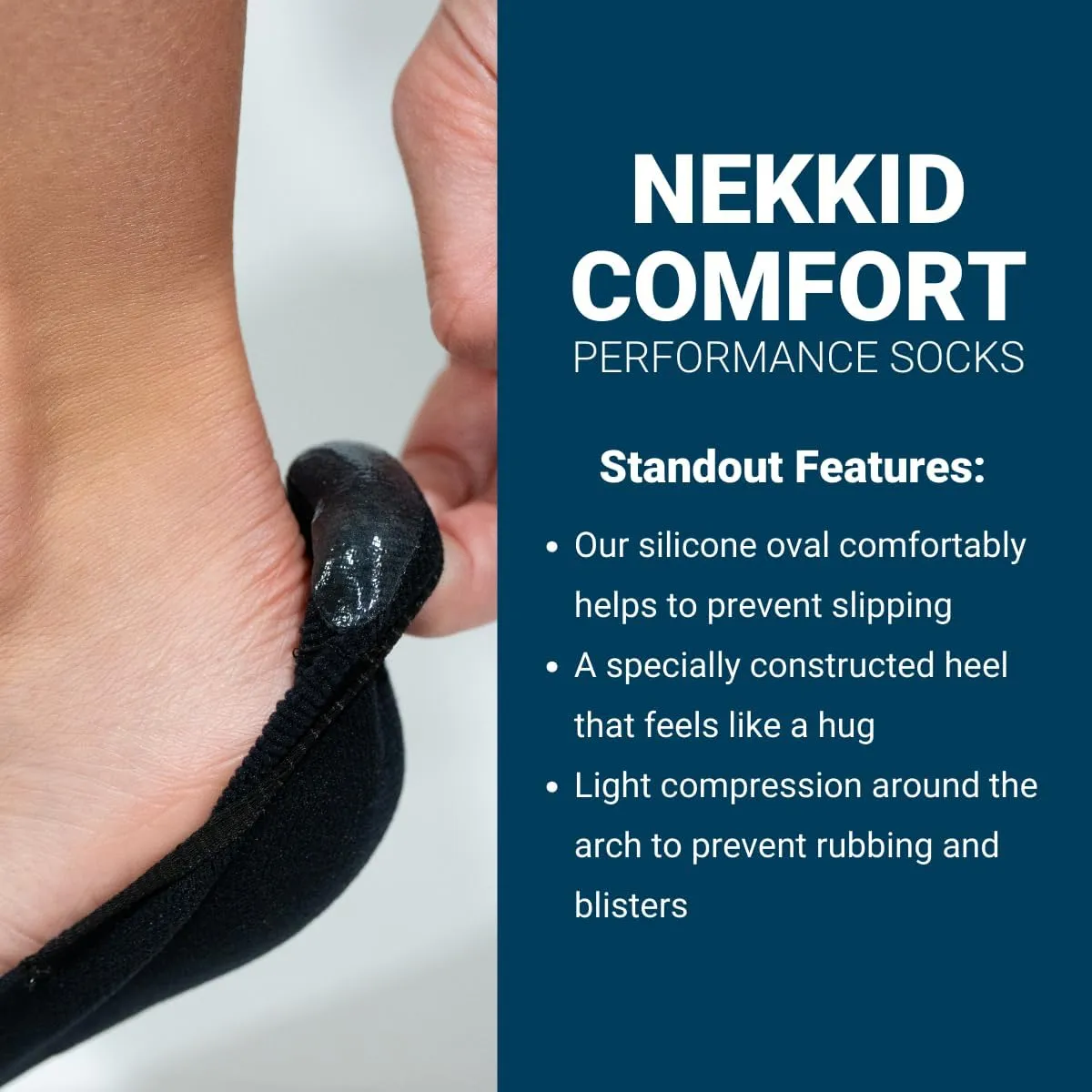 OS1st Unisex Lower Cut Nekkid Comfort Non-Slip Socks for invisible wear with loafers, ballet flats, and boat or deck shoes.