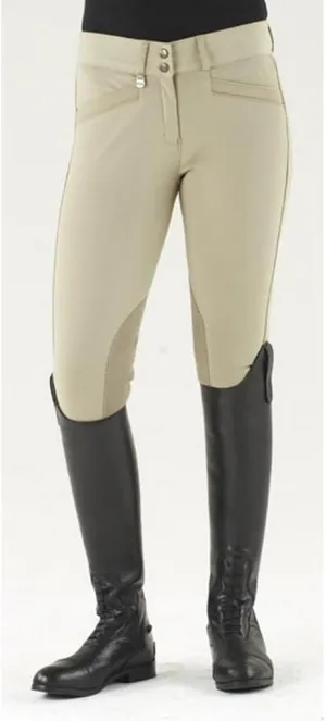 Ovation Women's Celebrity Slimming Knee Patch Dx Breeches Lt Tan 30 R US