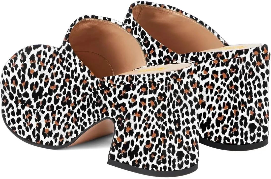 Pazzion Womens Comfy Thick Platform Closed Rounded Toe Mules Clogs Slip On Chunky High Heel Slipper Versatile Indoor Shopping Shoe Size 4-16 US