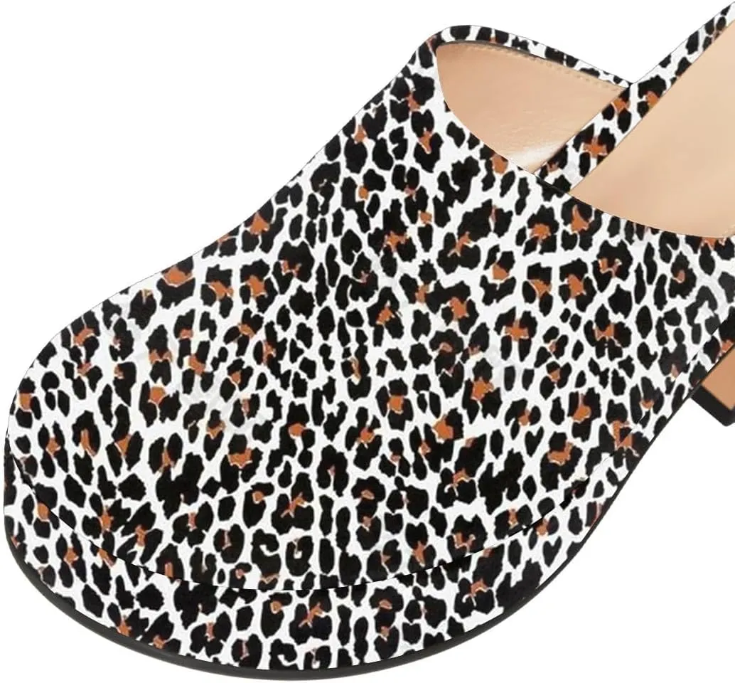 Pazzion Womens Comfy Thick Platform Closed Rounded Toe Mules Clogs Slip On Chunky High Heel Slipper Versatile Indoor Shopping Shoe Size 4-16 US