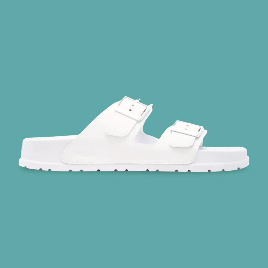 People Footwear Rubber Sandals for Women and Men, EVA Sandals, Double Buckle Slides with Two-band Slides - Perfect Summer Shoes for Comfort and Style
