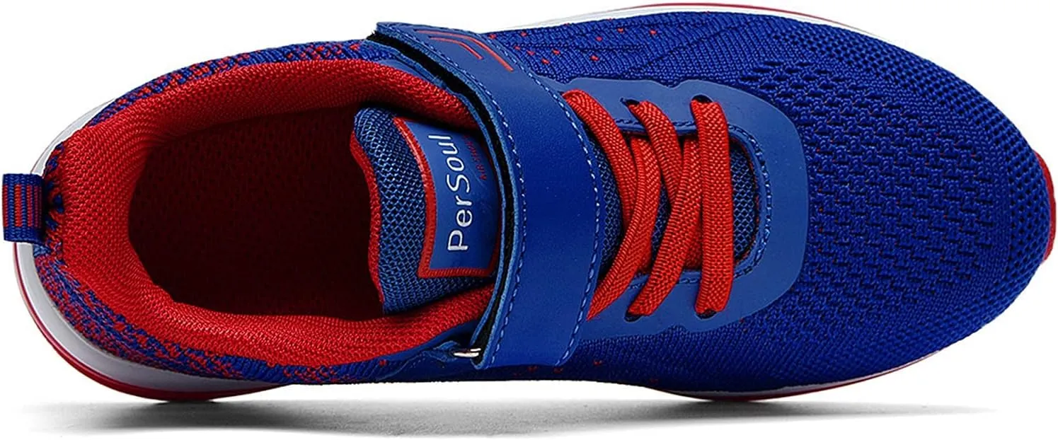 PERSOUL Air Shoes for Boys Girls Kids Children Tennis Sports Athletic Gym Running Sneakers