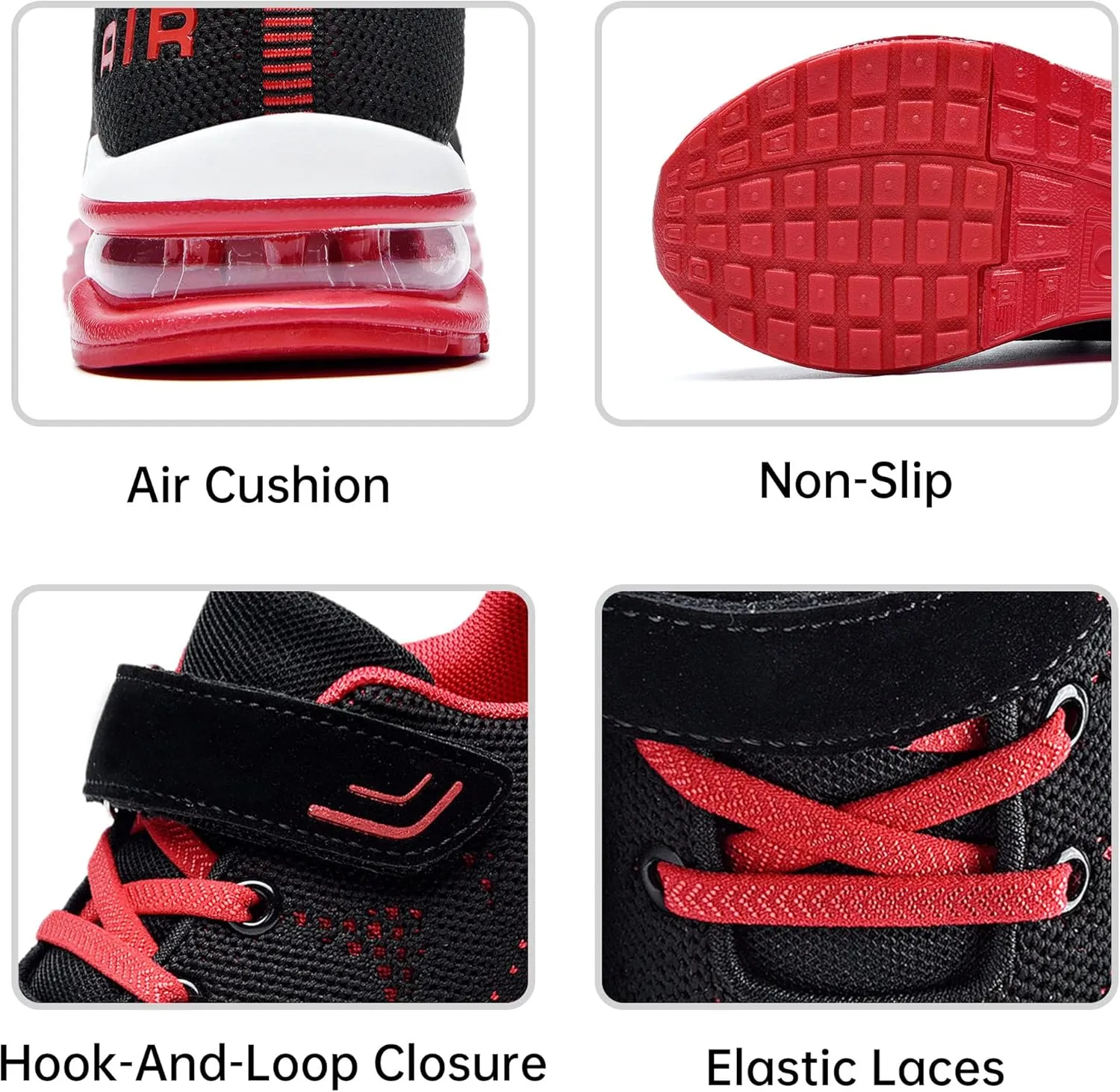 PERSOUL Air Shoes for Boys Girls Kids Children Tennis Sports Athletic Gym Running Sneakers