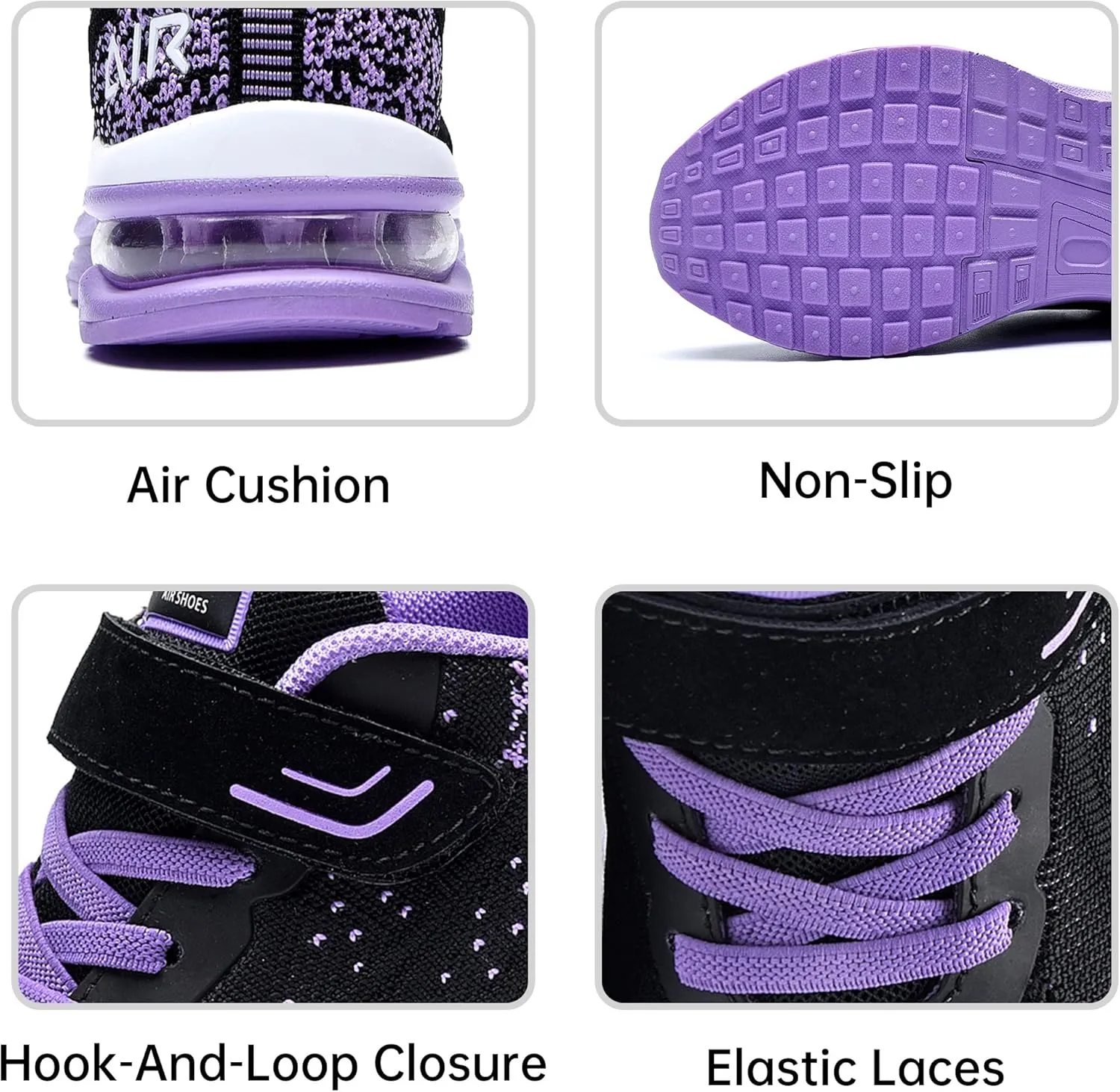 PERSOUL Air Shoes for Boys Girls Kids Children Tennis Sports Athletic Gym Running Sneakers