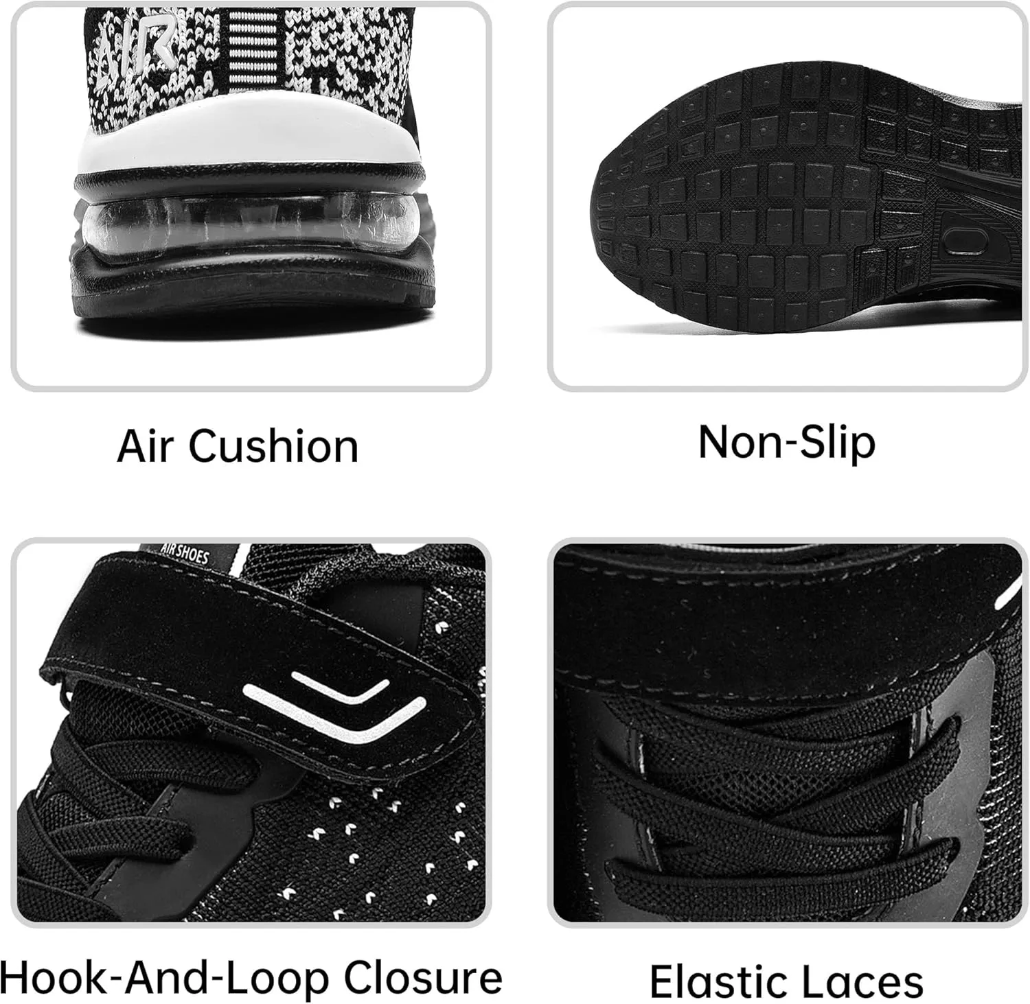 PERSOUL Air Shoes for Boys Girls Kids Children Tennis Sports Athletic Gym Running Sneakers