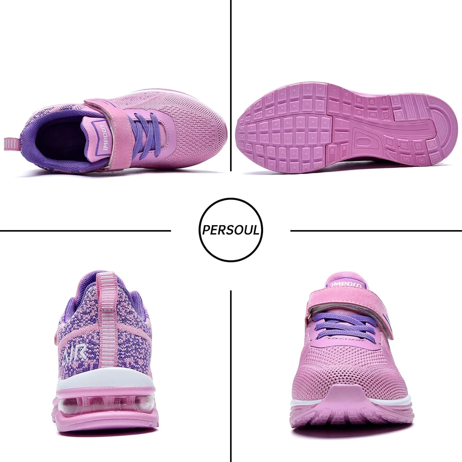PERSOUL Air Shoes for Boys Girls Kids Children Tennis Sports Athletic Gym Running Sneakers