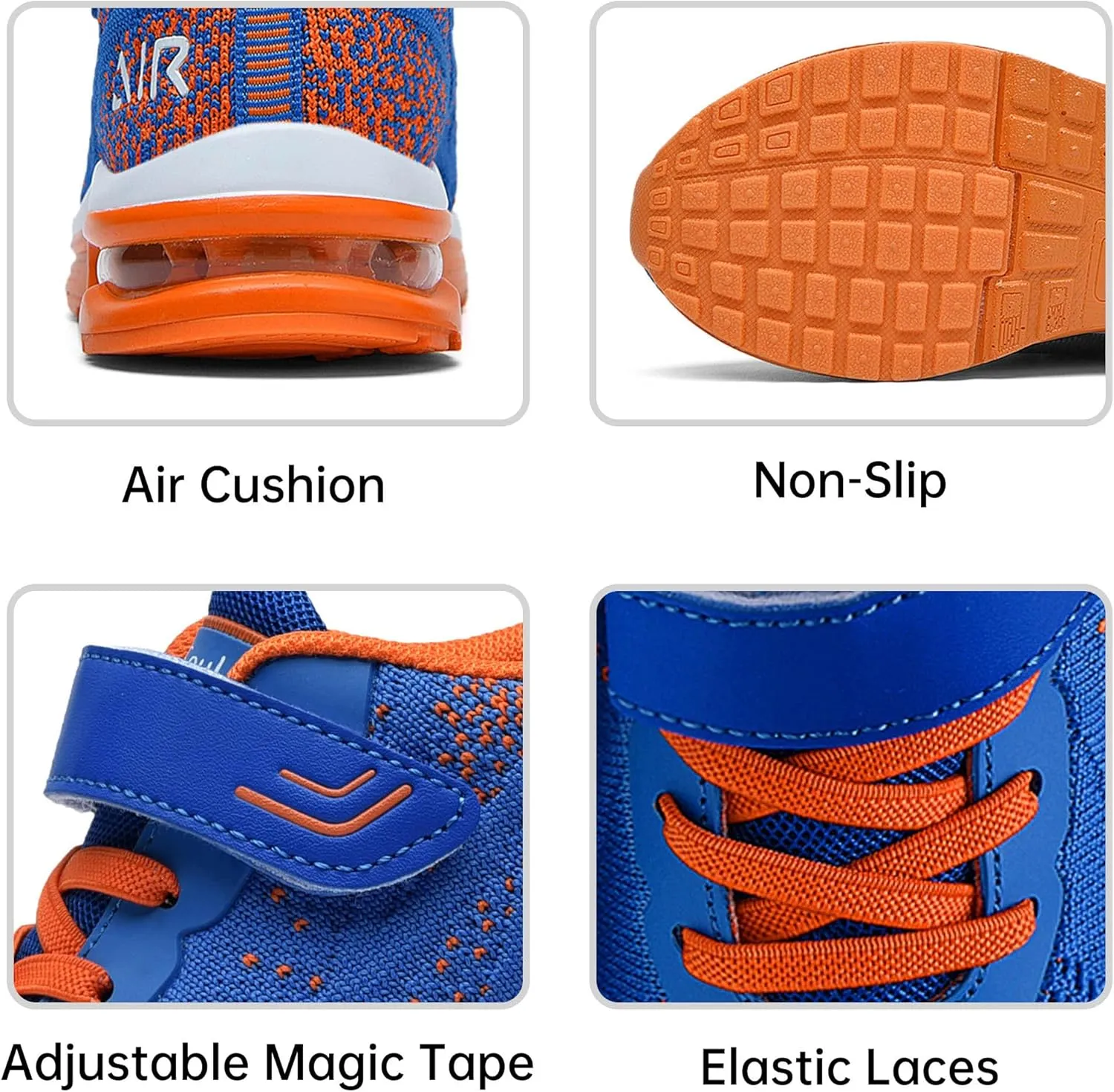 PERSOUL Air Shoes for Boys Girls Kids Children Tennis Sports Athletic Gym Running Sneakers