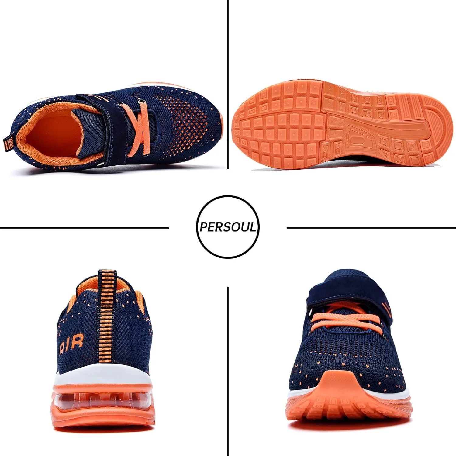 PERSOUL Kids Shoes for Boys Girls Children Tennis Sports Athletic School Running Sneakers