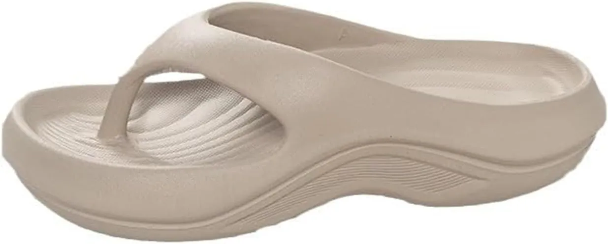 Pillow Arch Support Flip Flops, Unisex Comfortable Platform Walking Cloud Slides Non-slip Orthopedic Slippers Sandals