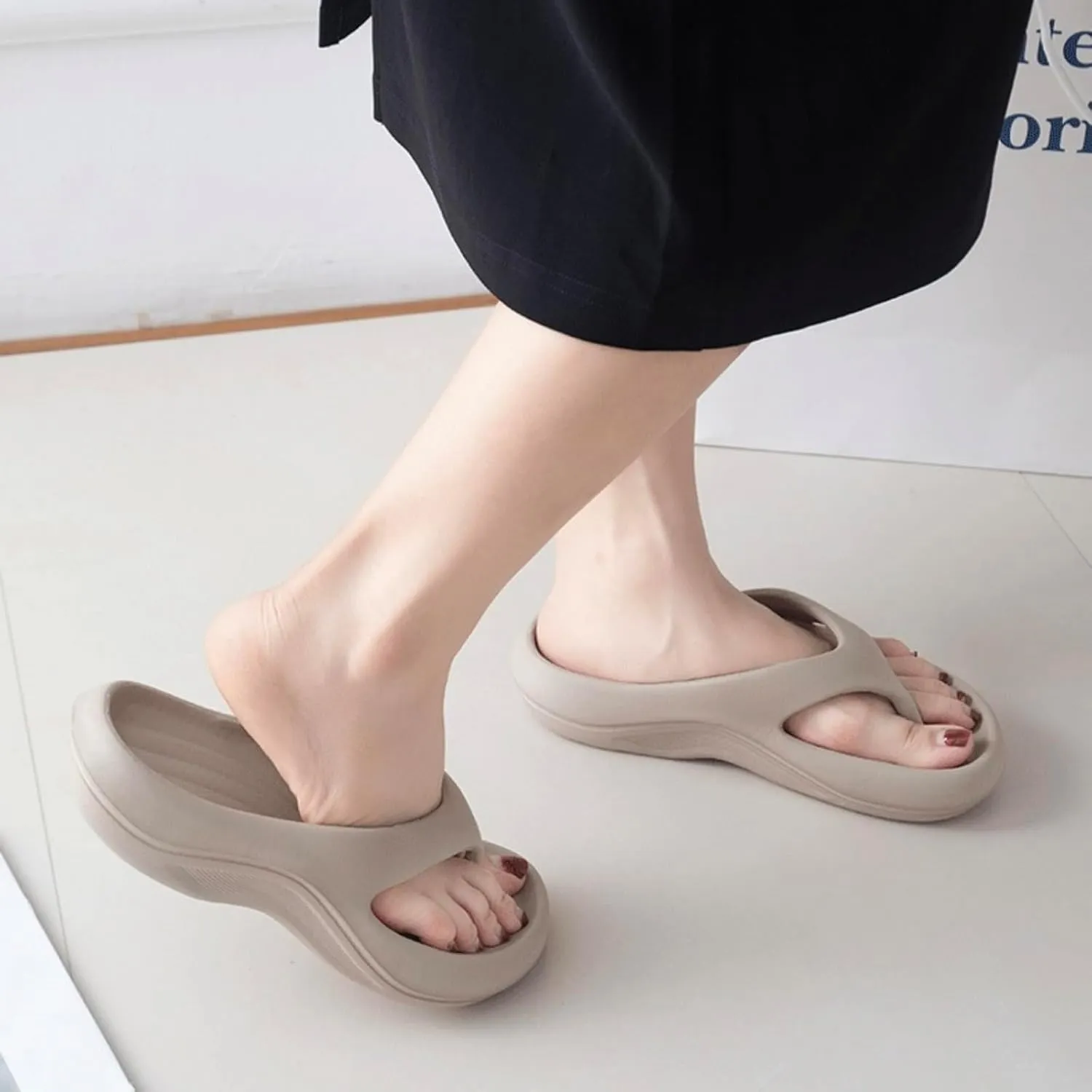 Pillow Arch Support Flip Flops,Orthopedic Pillow Arch Thong Sandals,Non-slip Comfort Lightweight,For Women Arch, Lightweight, Cushioning, Shock-Absorbing