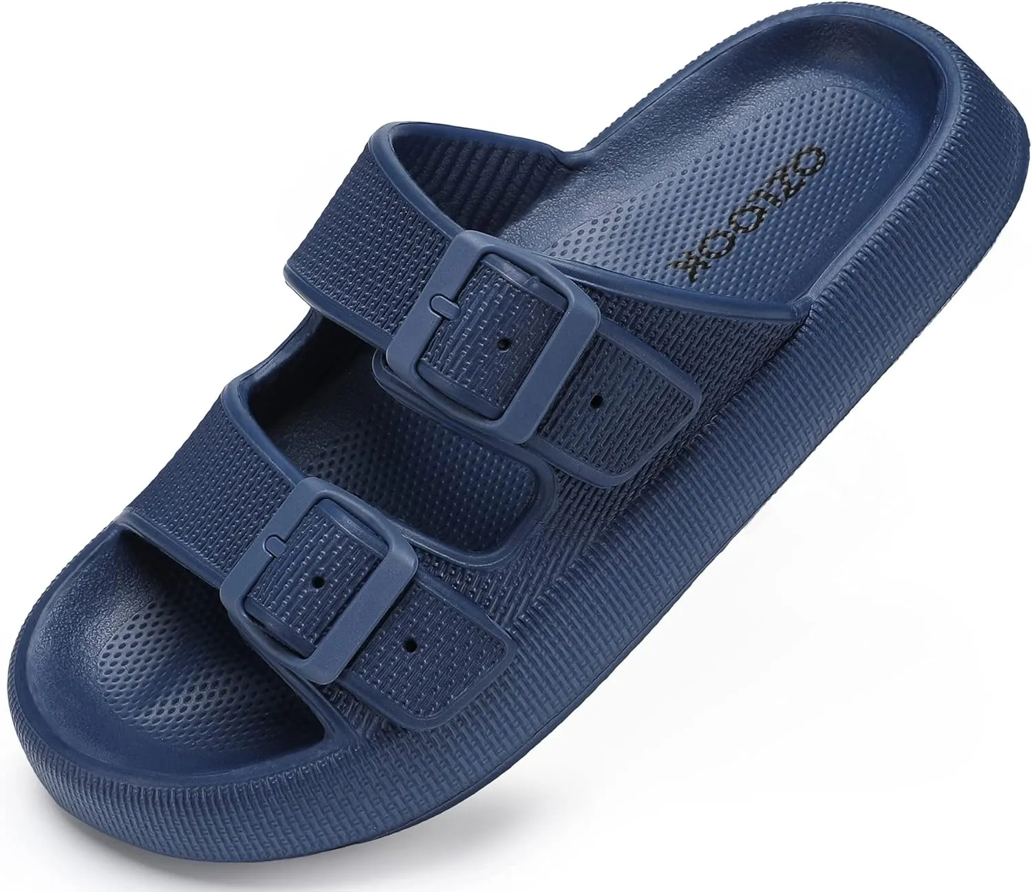 Pillow Slippers for Women Men - Cloud Slides Double Buckle Adjustable - EVA Ultra Cushion Sandals