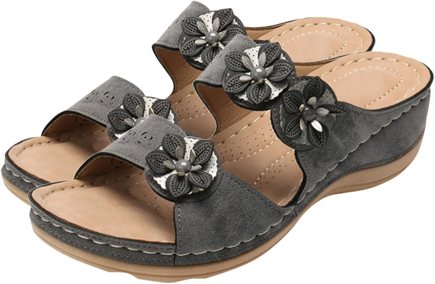Platform Sandals for Women Wedge Sandals Summer Orthopedic Sandals Comfortable Wide Width Sandals Dressy Beach Sandals