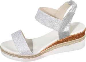 Platform Wedge Sandals for Women,Espadrille Sandals for Women Summer Dressy 2024 Open Toe Ankle Strap Wedge Low Heels Sandals Comfortable Anti Slip Beach Boho Orthopedic Sandals Casual Walking Shoes