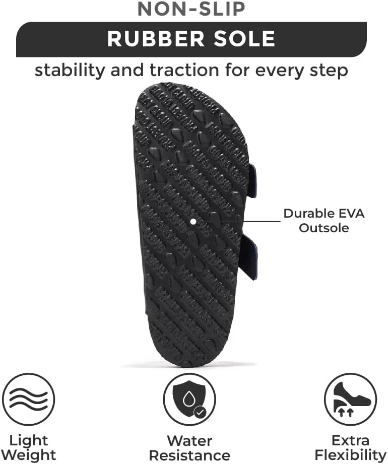 Project Cloud Genuine Leather Flat Sandals for Women 2025 Comfortable Beach Essentials Womens Sandals Memory Foam Vacation Essentials Slides for Women Footwear (Santorini)