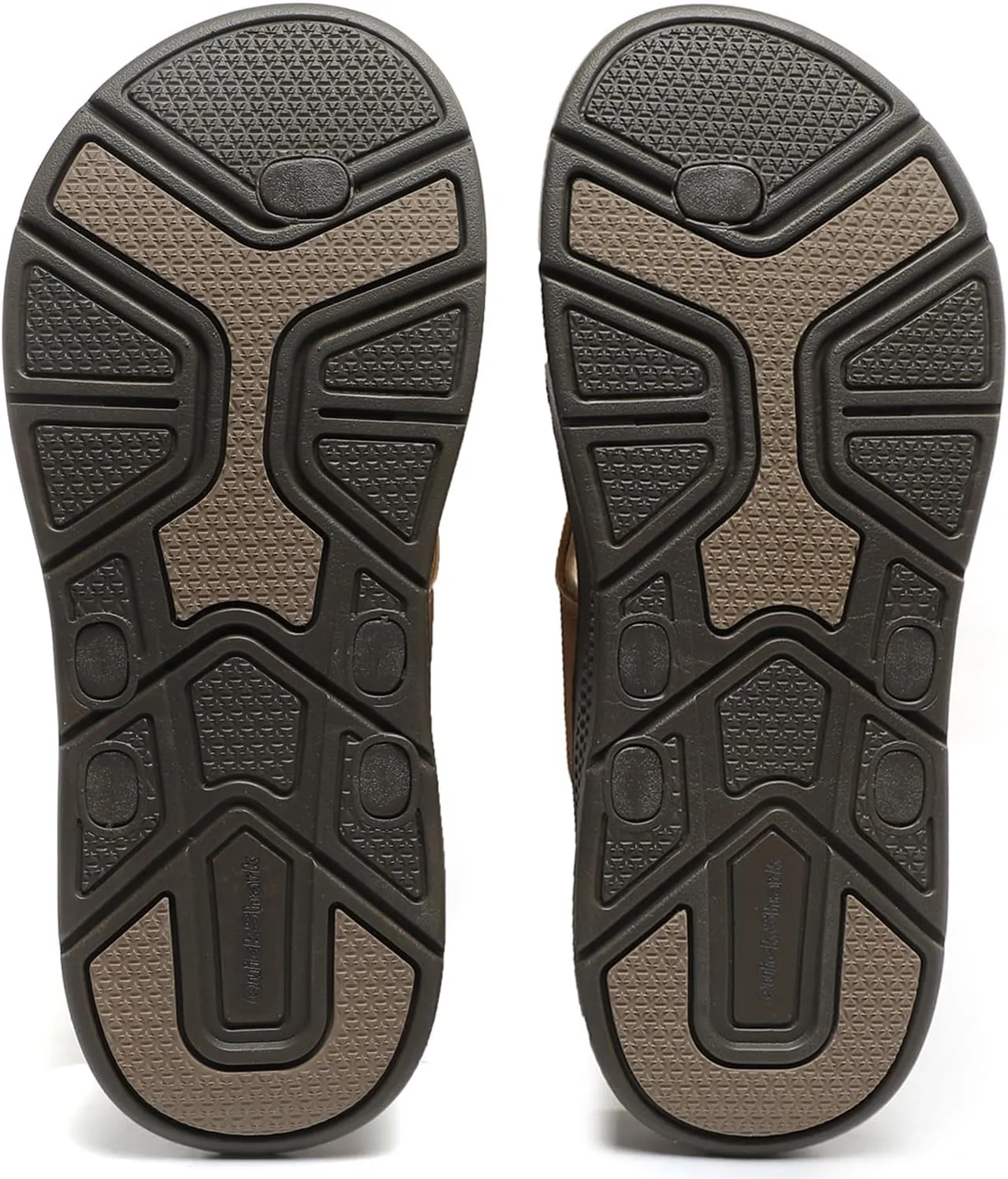 Quickshark Mens Flip Flops Leather Thong Sandals Arch Support Beach Slippers