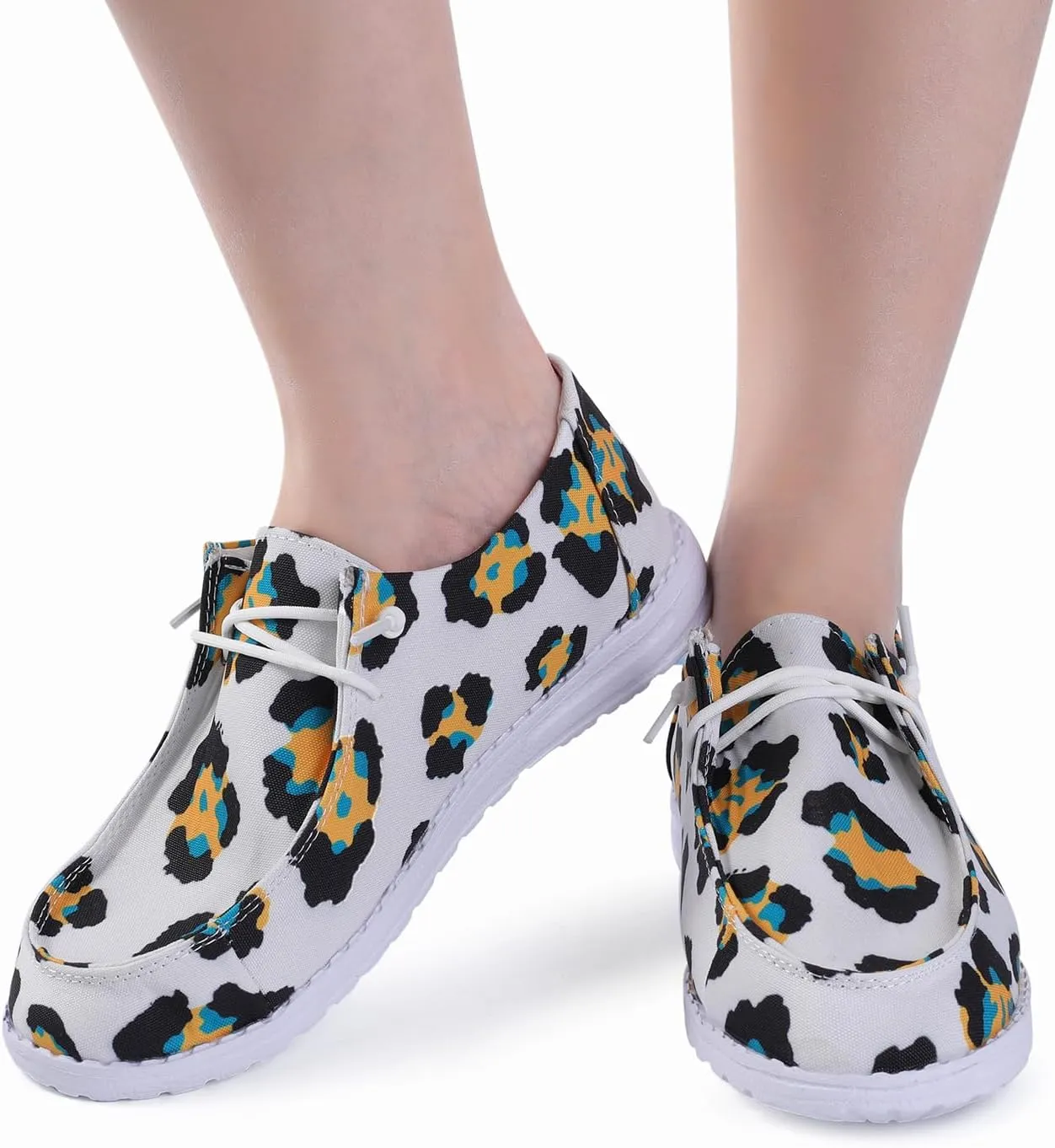 RACHAPE Womens Shoes Sneakers Boho Blanket Shoes Multiple Colors Women's Lace Up Loafers | Comfortable & Light-Weight