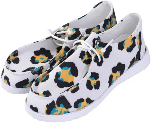 RACHAPE Womens Shoes Sneakers Boho Blanket Shoes Multiple Colors Women's Lace Up Loafers | Comfortable & Light-Weight