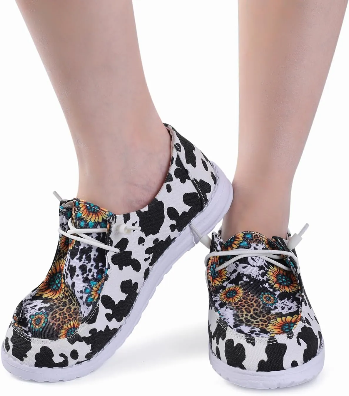 RACHAPE Womens Shoes Sneakers Boho Blanket Shoes Multiple Colors Women's Lace Up Loafers | Comfortable & Light-Weight