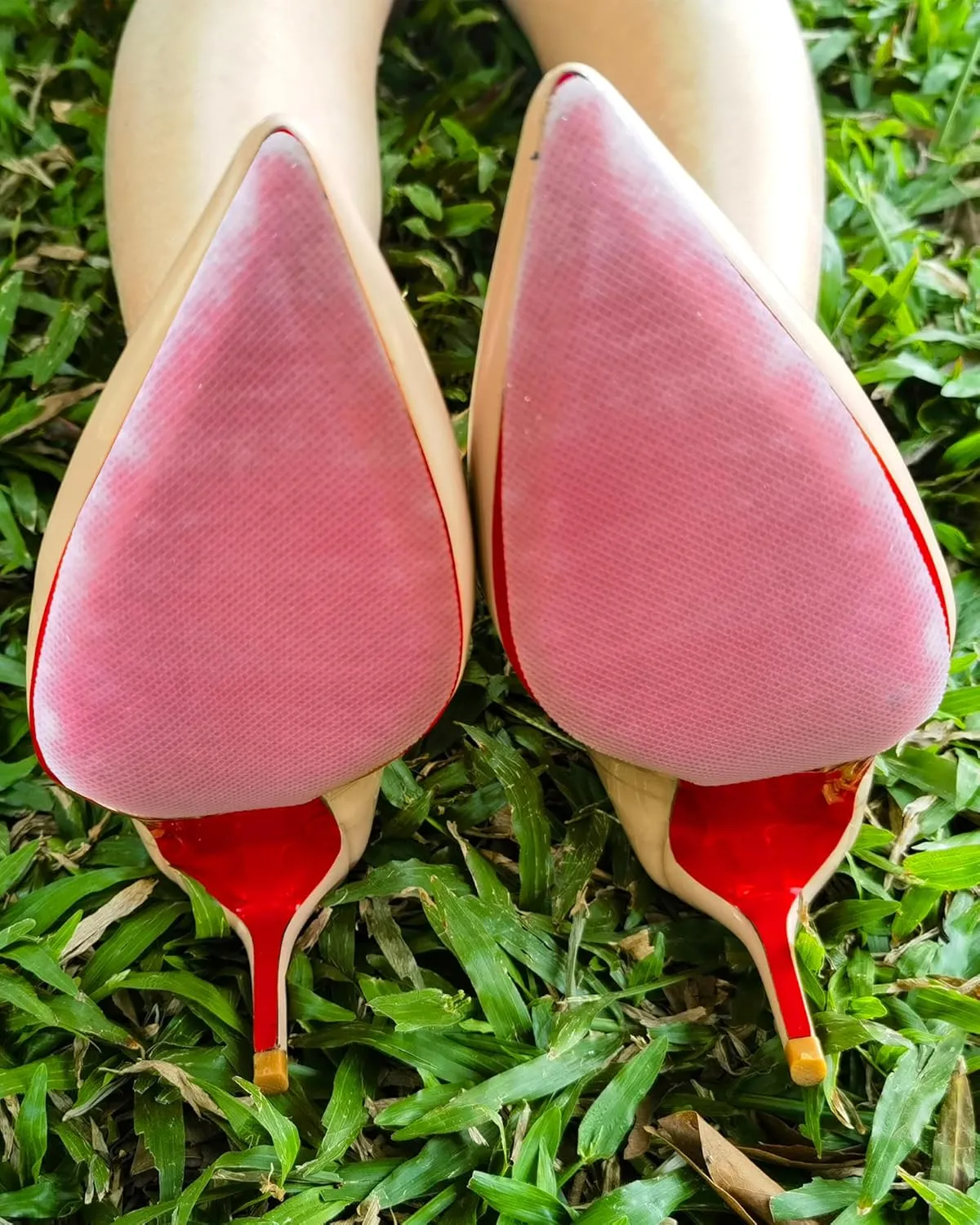 Red Bottom Shoe Protector Compatible with Christian Louboutin Shoes,Self-Adhesive Sole Guard to Protect & Restore Shoe Bottoms,Anti-Slip,Restores & Protects Red Soles(6"x4" New Clear 3Pairs)