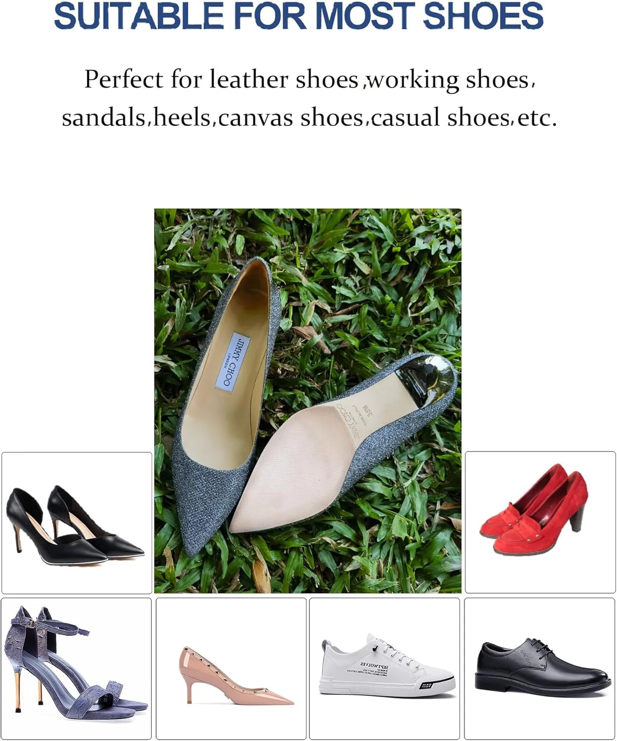 Red Bottom Shoe Protector Compatible with Christian Louboutin Shoes,Self-Adhesive Sole Guard to Protect & Restore Shoe Bottoms,Anti-Slip,Restores & Protects Red Soles(6"x4" New Clear 3Pairs)