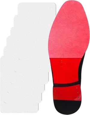 Red Bottom Shoe Protector Compatible with Christian Louboutin Shoes,Self-Adhesive Sole Guard to Protect & Restore Shoe Bottoms,Anti-Slip,Restores & Protects Red Soles(6"x4" New Clear 3Pairs)