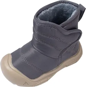 Rubber Sole Fuzzy Snow Booties For Toddler Boys Girls Kids Open Toe Ankle Ski Shoes Winter Outdoor Sport Boots Warm